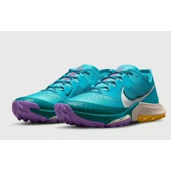 Nike Air Zoom Terra Kiger 7 Men's Hiking Shoes Sz 12 Turquoise Blue CW6062-400 - Picture 1 of 14